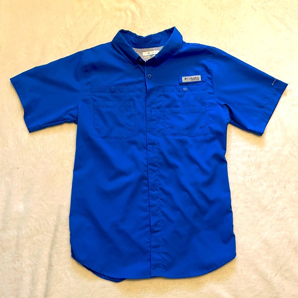 Boys Large Columbia PFG fishing shirt